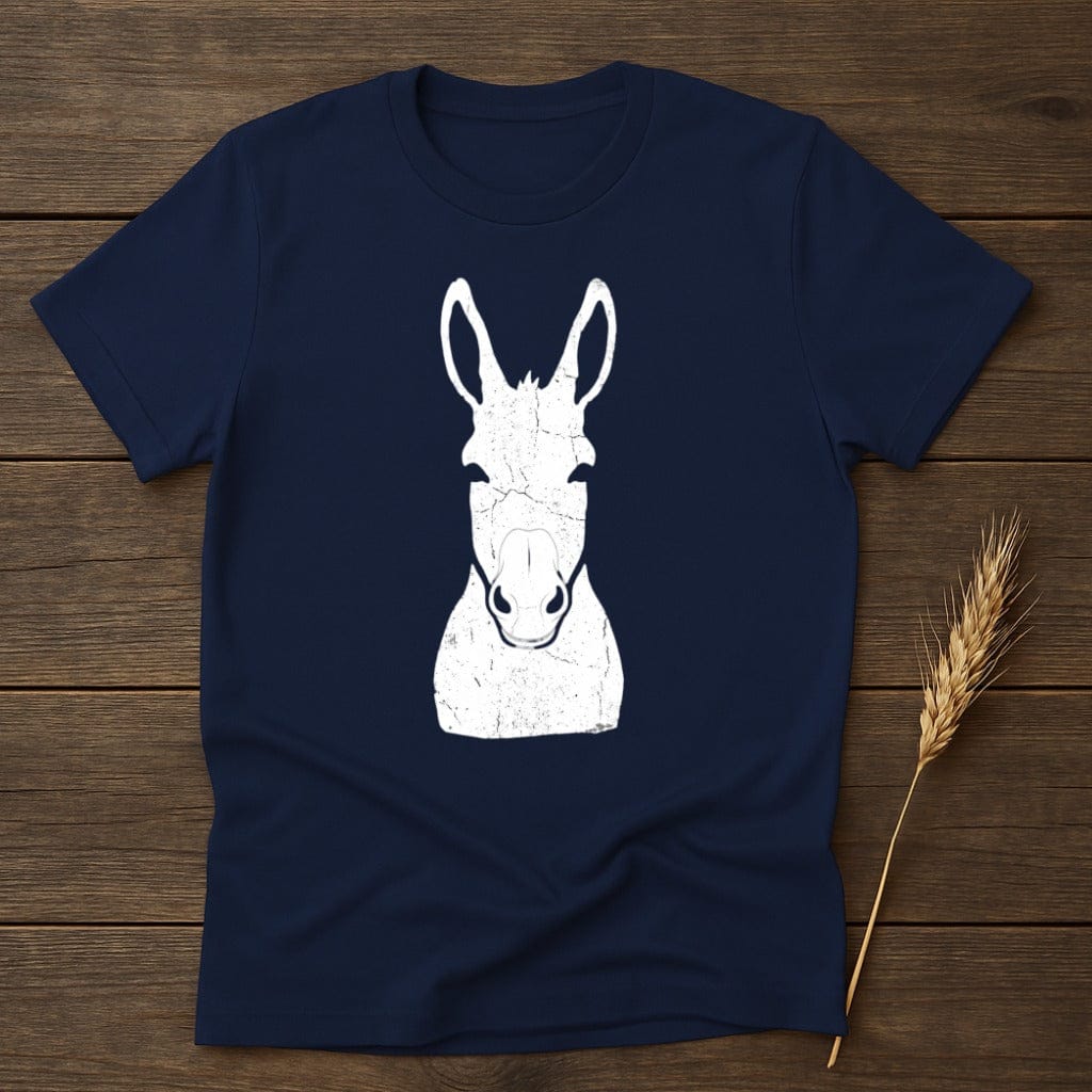 MyDesigns core_ad S / Navy Stubborn Spirit Distressed Donkey T-Shirt