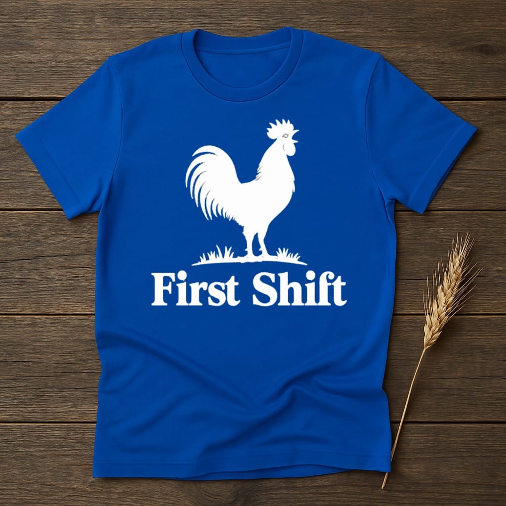 MyDesigns core_ad S / Royal First Shift Rooster T-Shirt