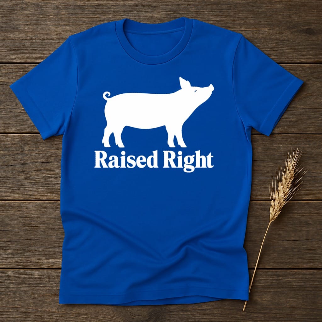 MyDesigns core_ad S / Royal Raised Right Pig T-Shirt