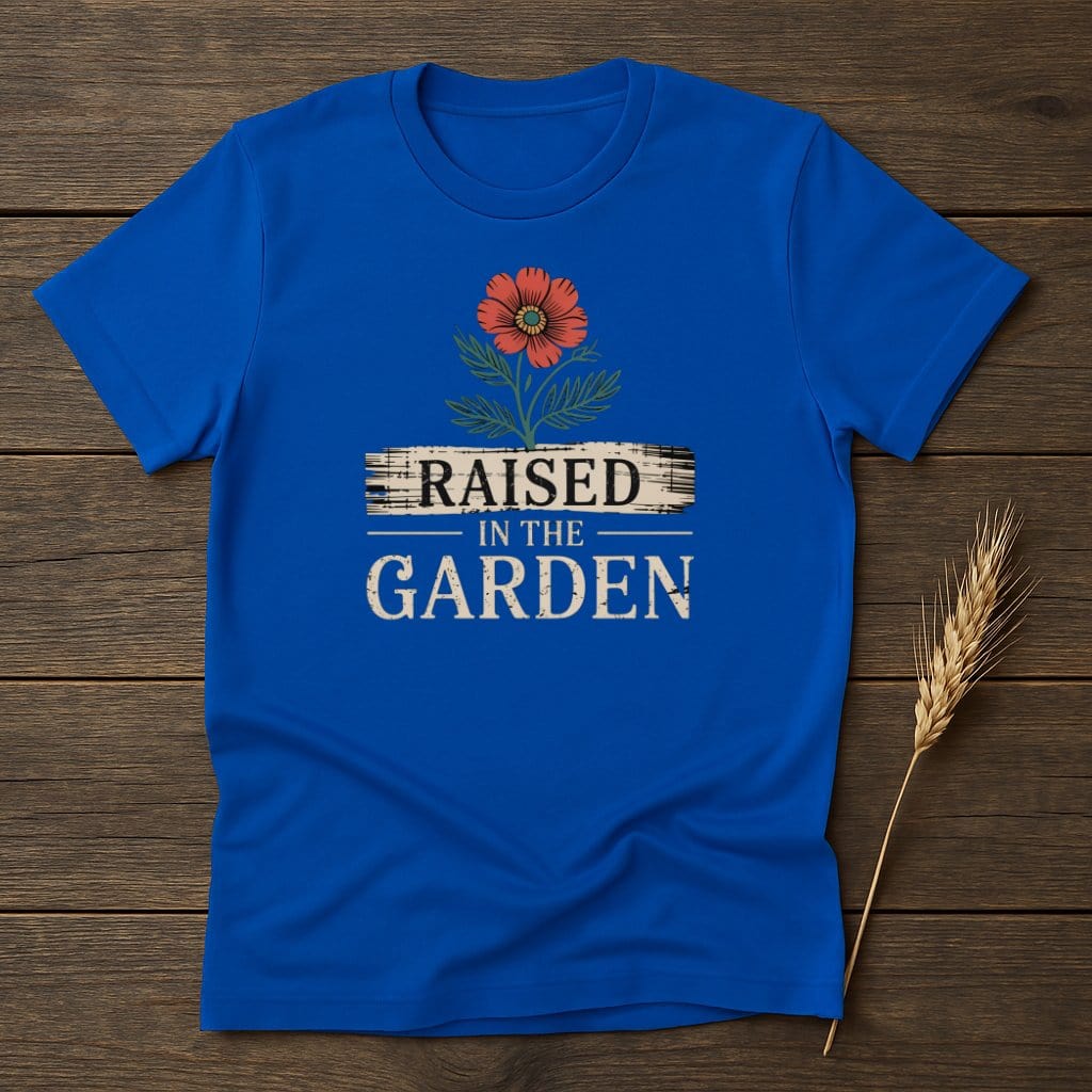 MyDesigns Physical Item Raised In The Garden Flower T-Shirt