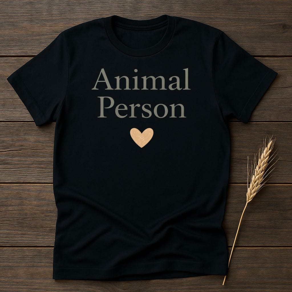 MyDesigns Physical Item S / Black Animal Person Love T-Shirt