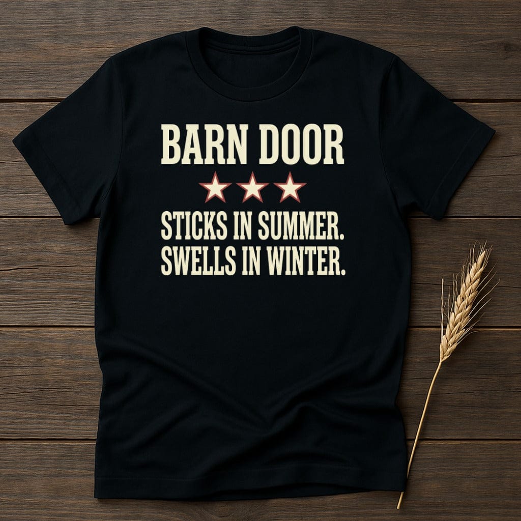 MyDesigns Physical Item S / Black Barn Door Sticks T-Shirt