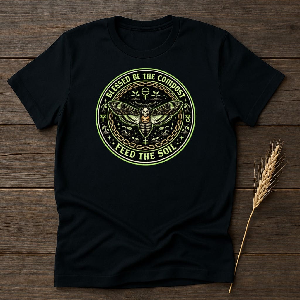 MyDesigns Physical Item S / Black Blessed Compost Soil T-Shirt