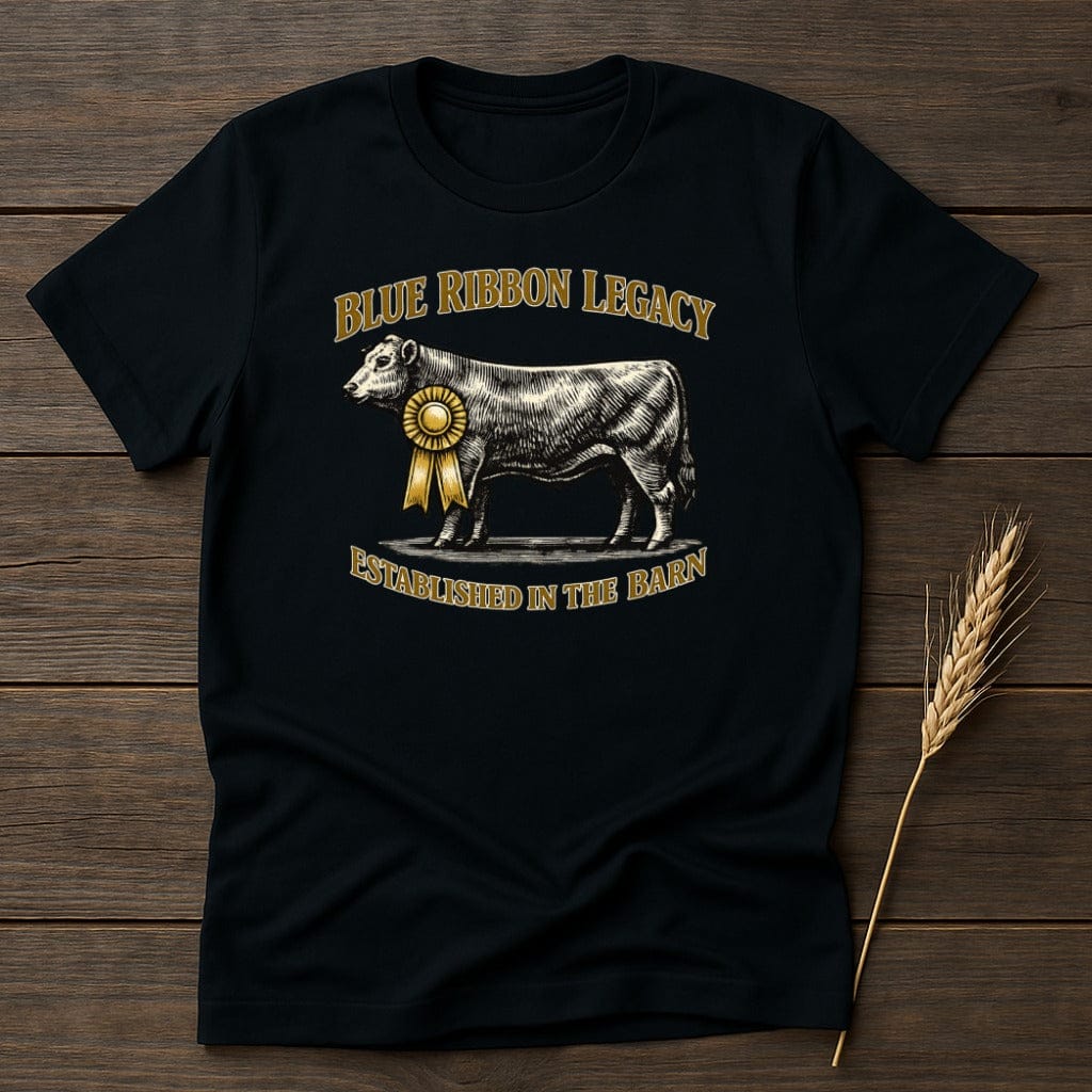 MyDesigns Physical Item S / Black Blue Ribbon Legacy T-Shirt
