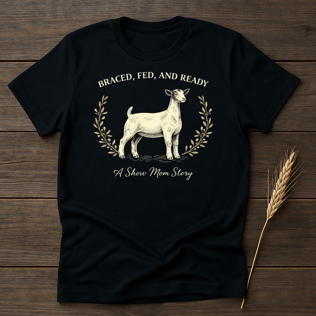 MyDesigns Physical Item S / Black Braced Fed Ready T-Shirt