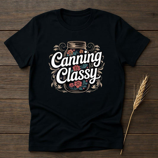 MyDesigns Physical Item S / Black Canning Classy T-Shirts