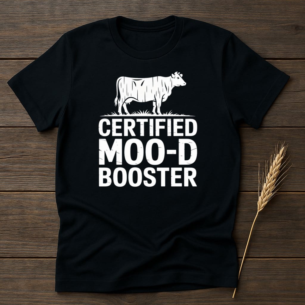 MyDesigns Physical Item S / Black Certified Moo-D Booster T-Shirt