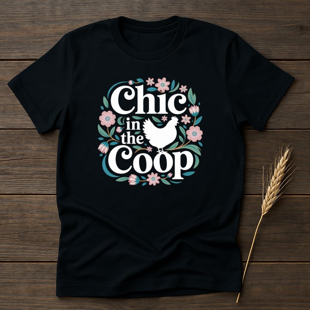 MyDesigns Physical Item S / Black Chic in the Coop T-Shirts
