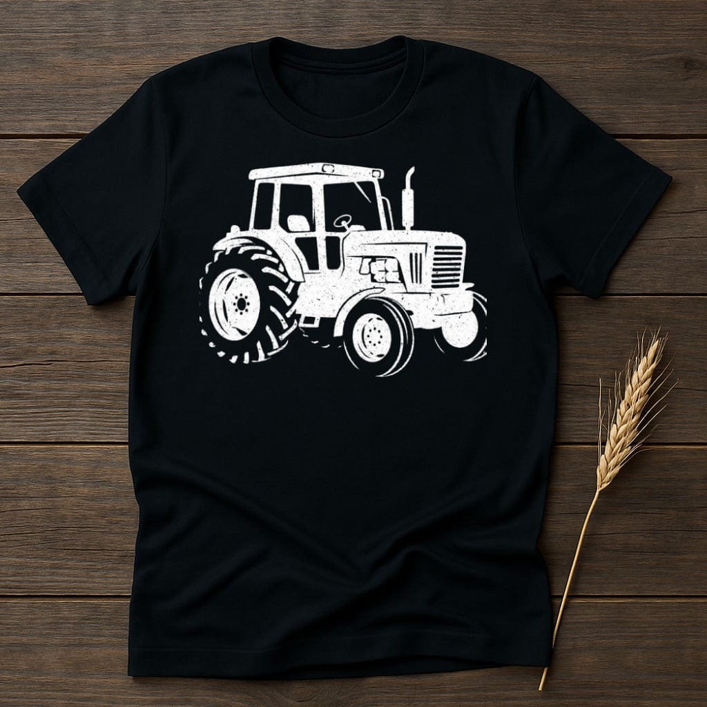 MyDesigns Physical Item S / Black Classic White Tractor T-Shirt
