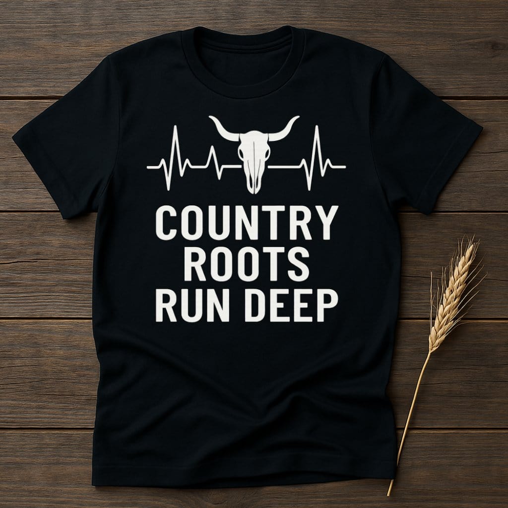 MyDesigns Physical Item S / Black Country Roots Run Deep T-Shirts