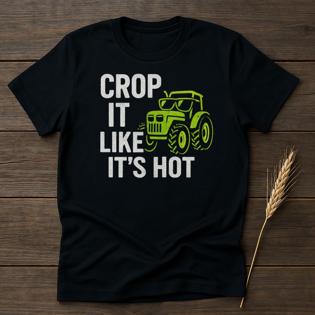 MyDesigns Physical Item S / Black Crop It Like Its Hot T-Shirt