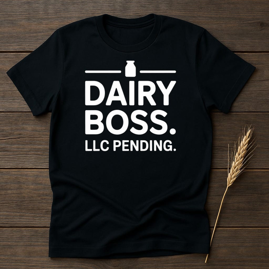 MyDesigns Physical Item S / Black Dairy Boss LLC Pending T-Shirt