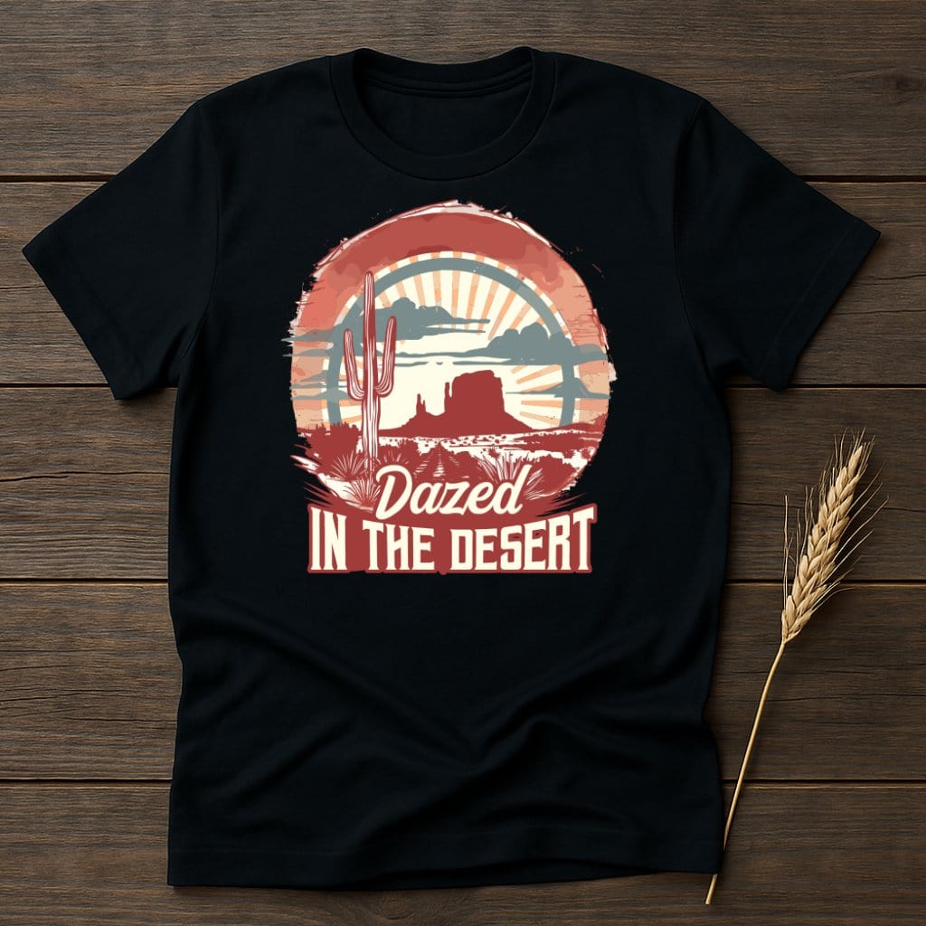 MyDesigns Physical Item S / Black Dazed in the Desert T-Shirt