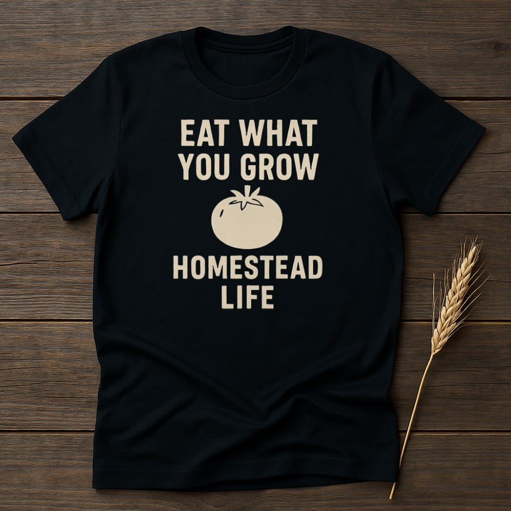 MyDesigns Physical Item S / Black Eat What You Grow Homestead Life T-Shirt
