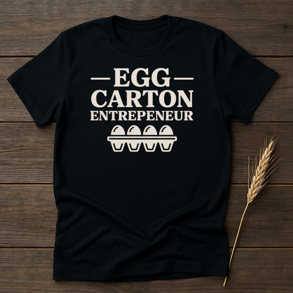 MyDesigns Physical Item S / Black Egg Carton Entrepreneur T-Shirt