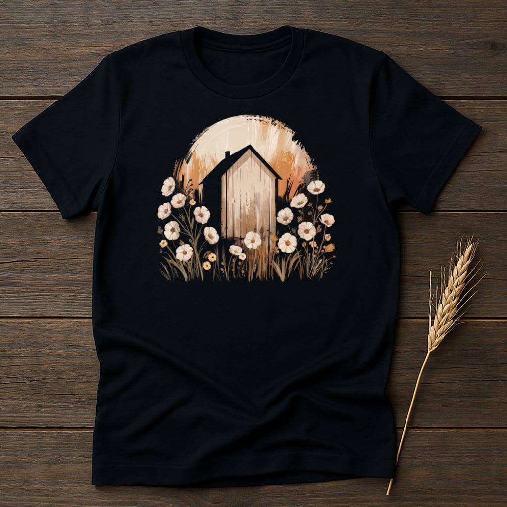 MyDesigns Physical Item S / Black Elegant Out House T-Shirt