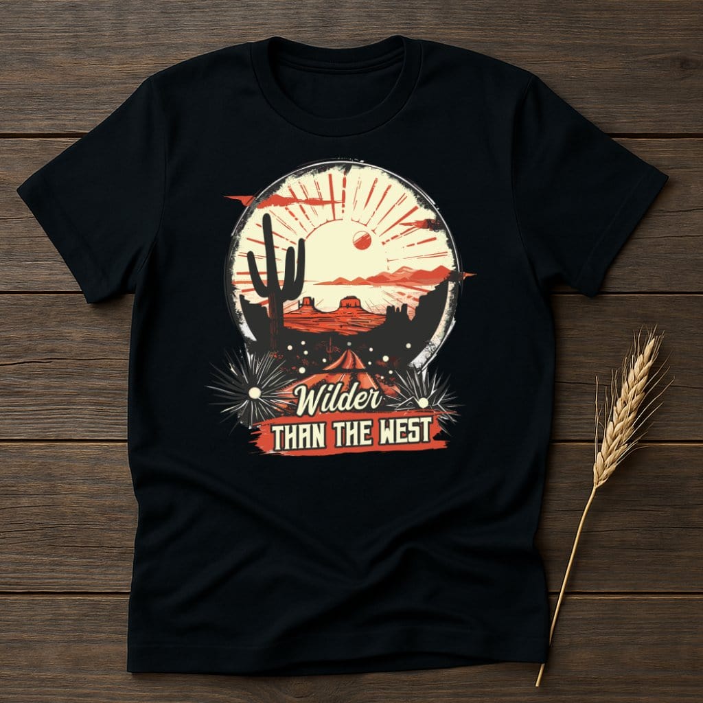 MyDesigns Physical Item S / Black Embrace Nature's Spirit Wilder Than The West T-Shirt