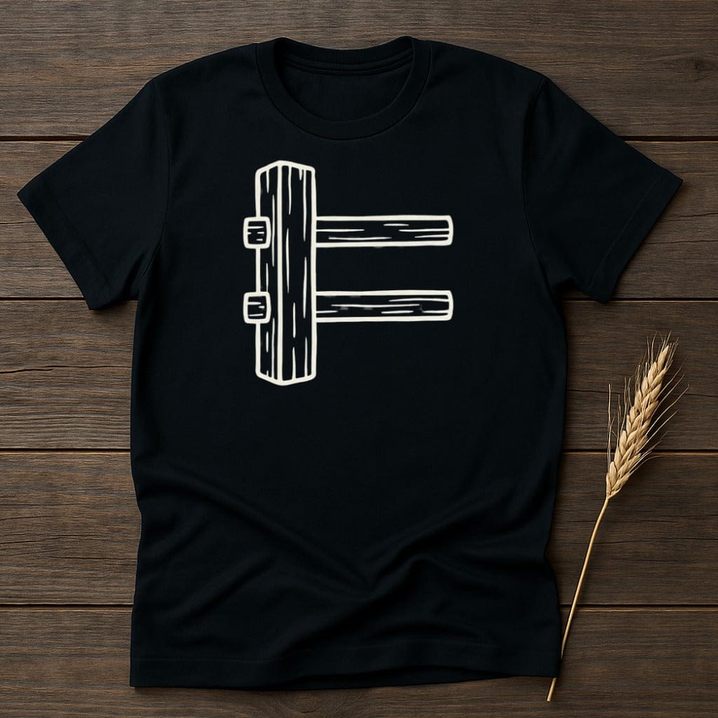 MyDesigns Physical Item S / Black Farm Fence T-Shirt