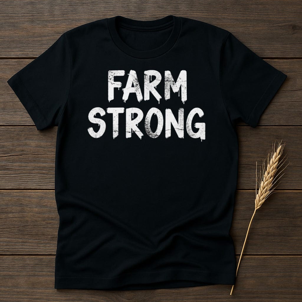 MyDesigns Physical Item S / Black Farm Strong T-Shirt
