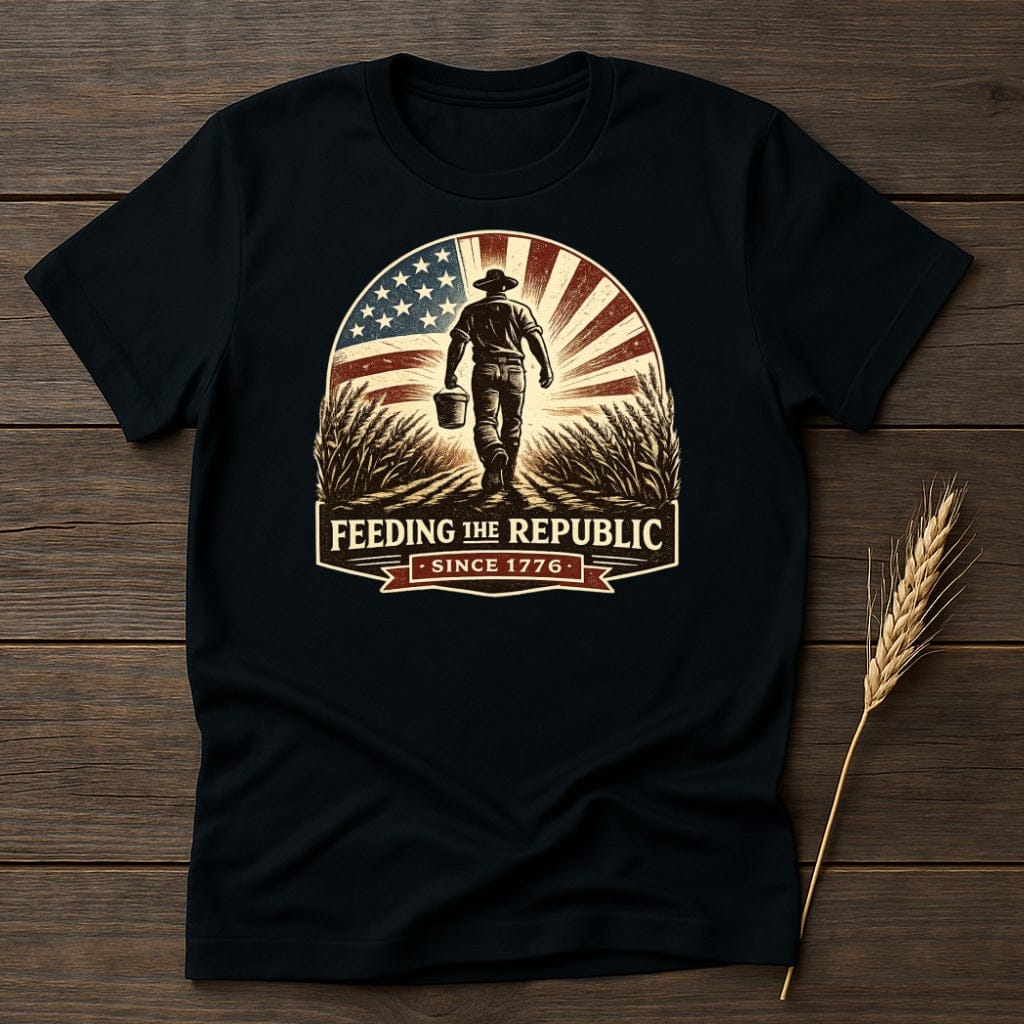 MyDesigns Physical Item S / Black Feeding the Republic T-Shirt