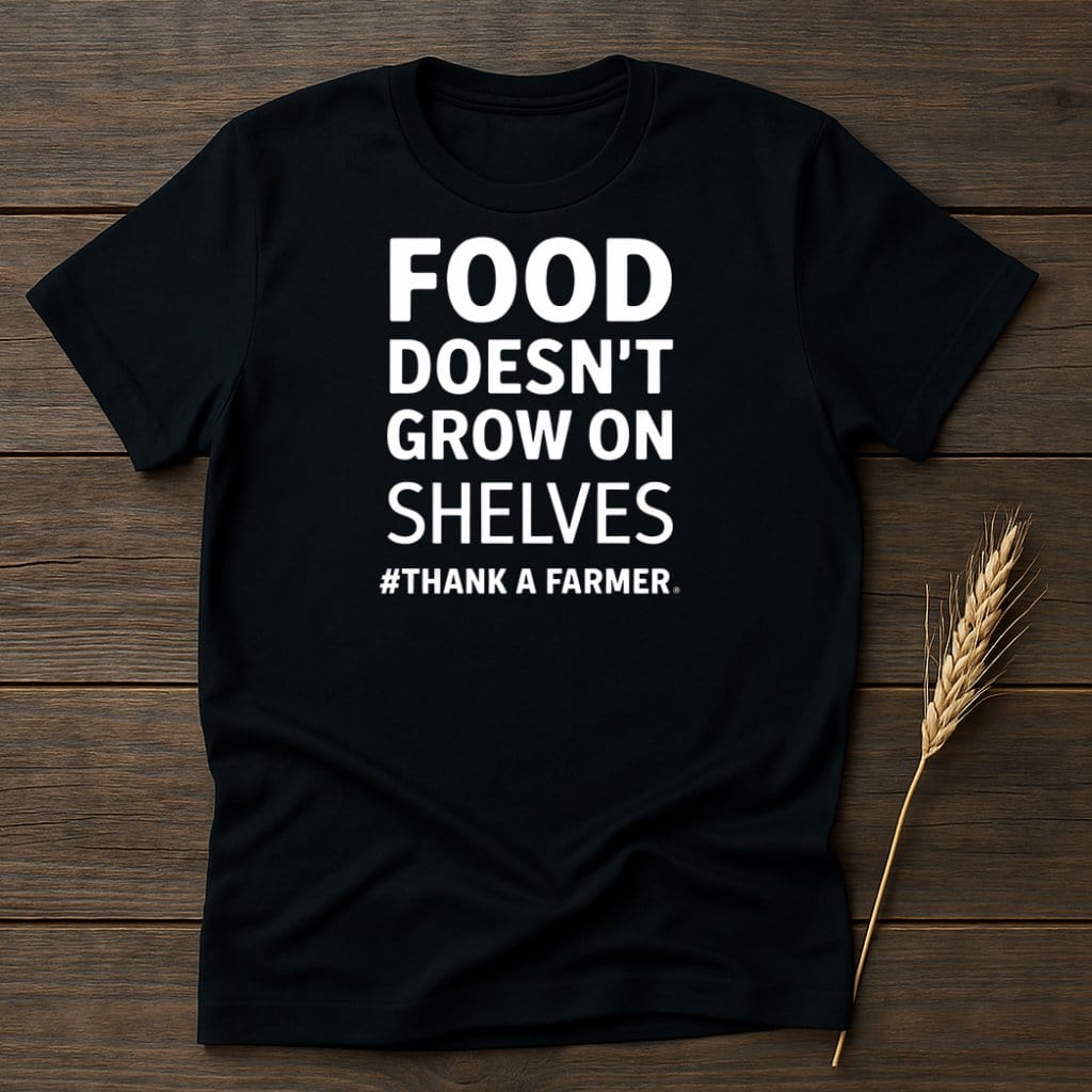 MyDesigns Physical Item S / Black Food Doesn't Grow On Shelves T-Shirt