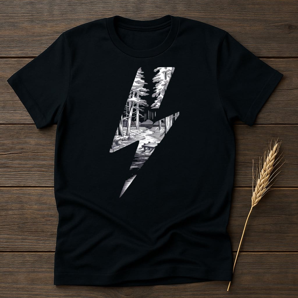 MyDesigns Physical Item S / Black Forest Lightning T-Shirts