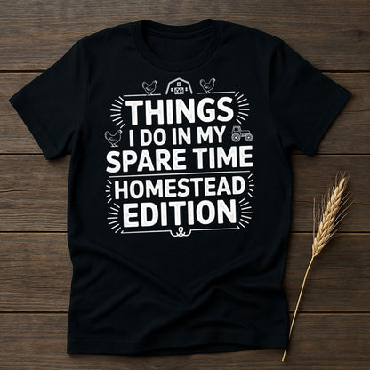 MyDesigns Physical Item S / Black Funny Farm Life T-Shirt