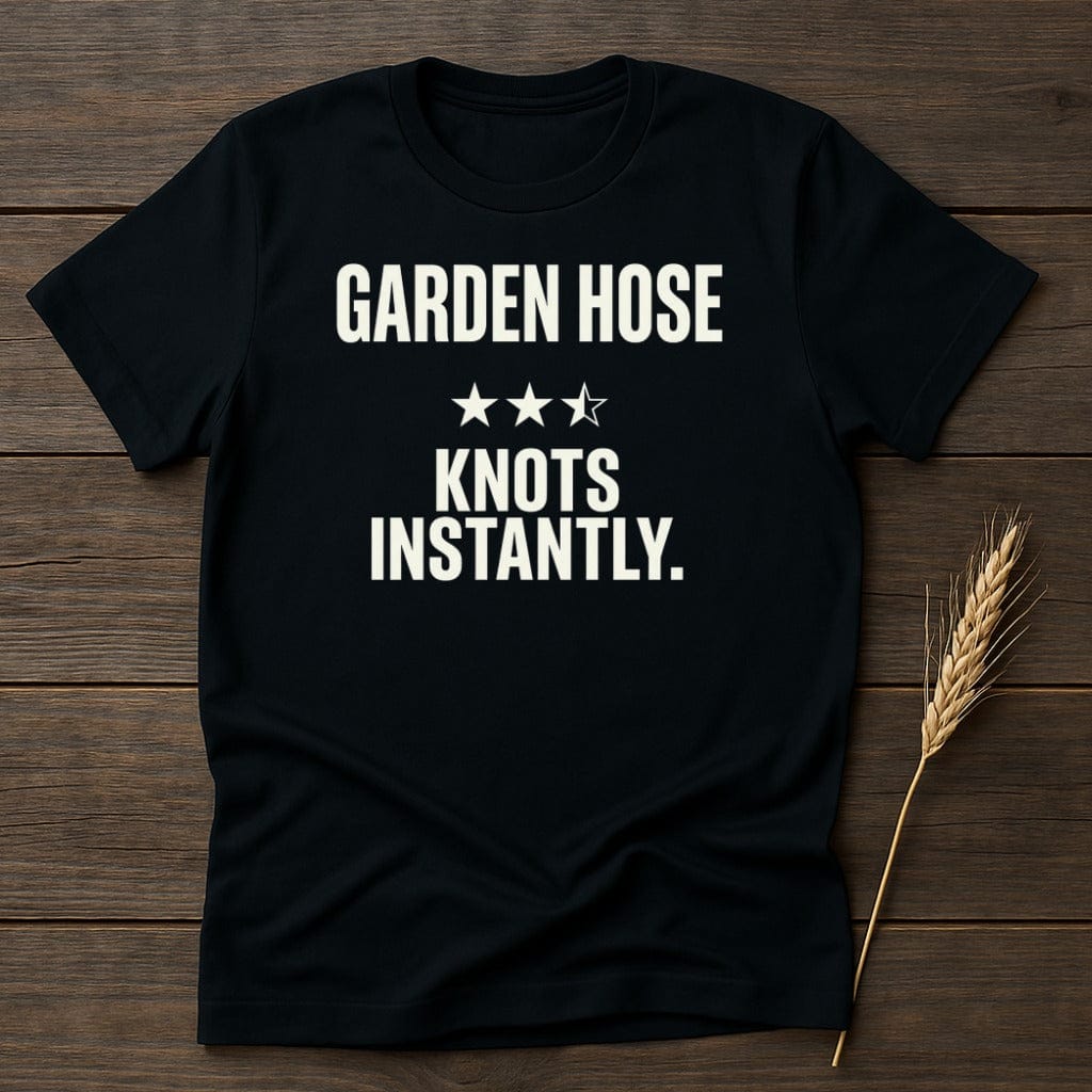 MyDesigns Physical Item S / Black Garden Hose Knots T-Shirt