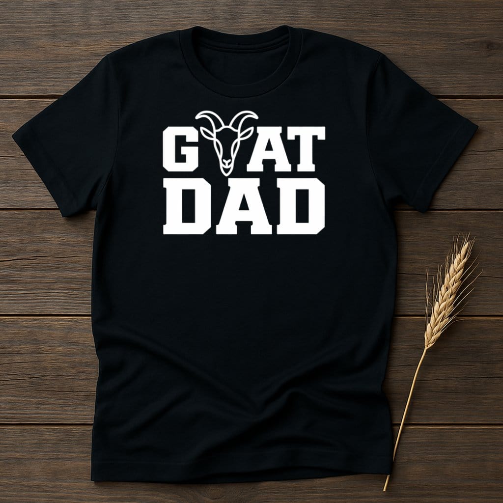 MyDesigns Physical Item S / Black GOAT DAD T-Shirts