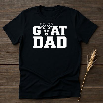 MyDesigns Physical Item S / Black GOAT DAD T-Shirts