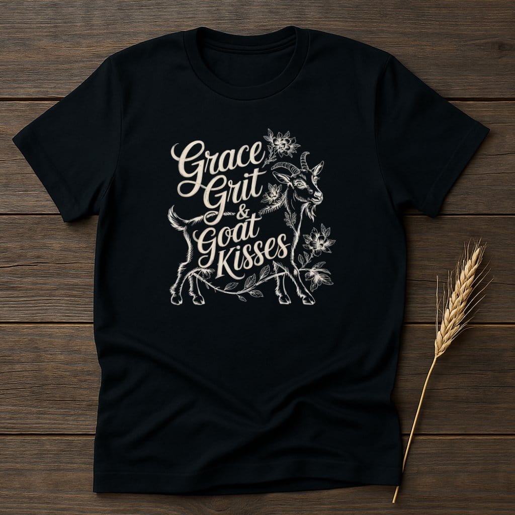 MyDesigns Physical Item S / Black Grace Grit and Goat Kisses T-Shirts