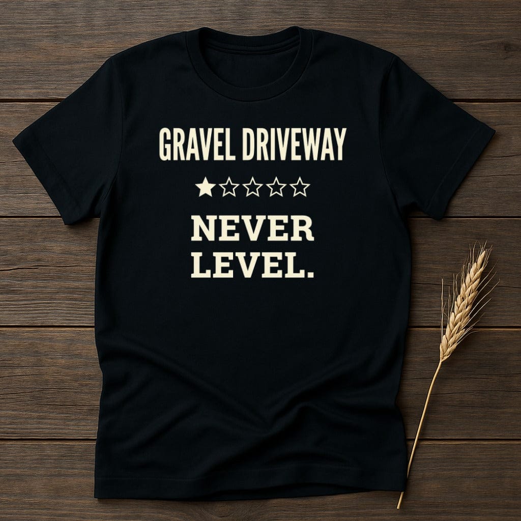 MyDesigns Physical Item S / Black Gravel Driveway T-Shirt