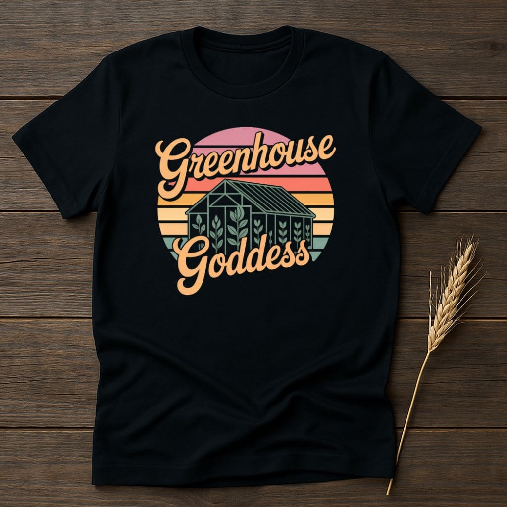MyDesigns Physical Item S / Black Greenhouse Goddess Retro T-Shirts