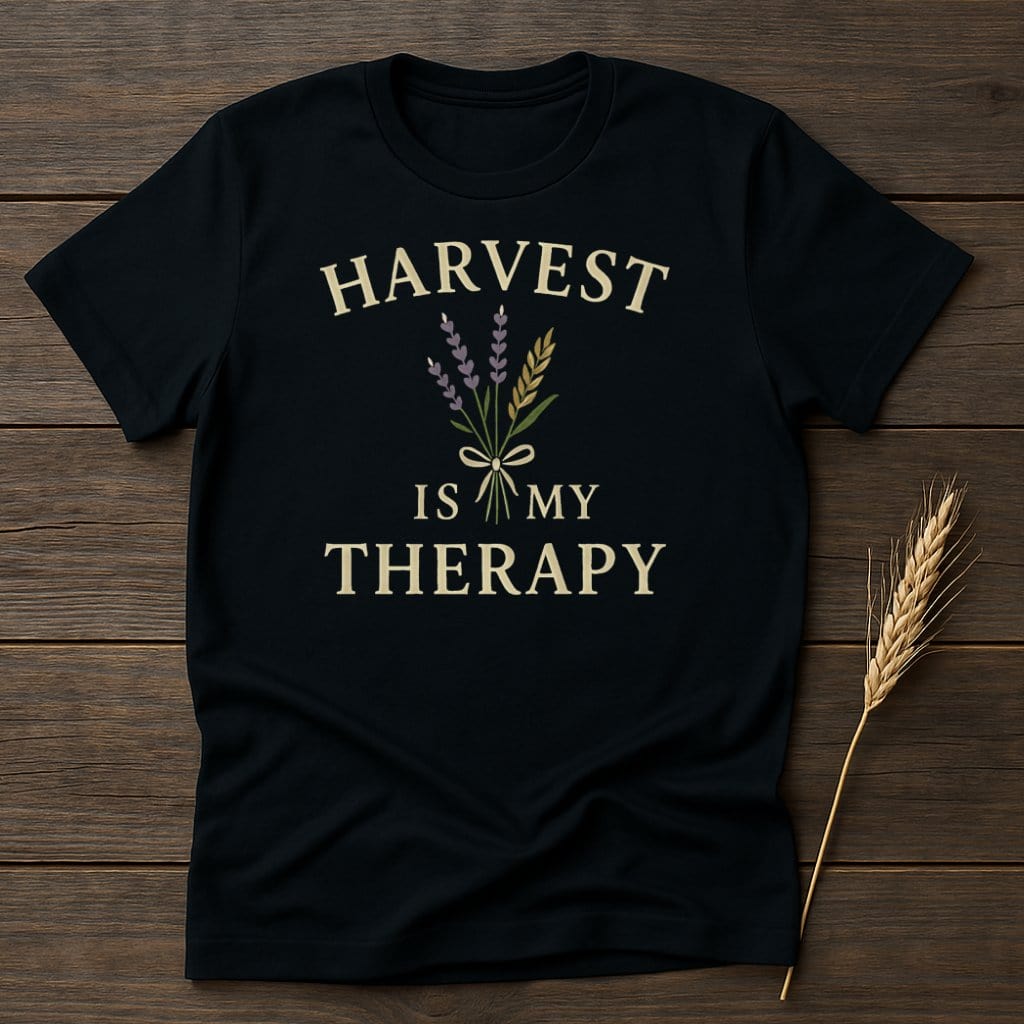 MyDesigns Physical Item S / Black Harvest Is My Therapy T-Shirt
