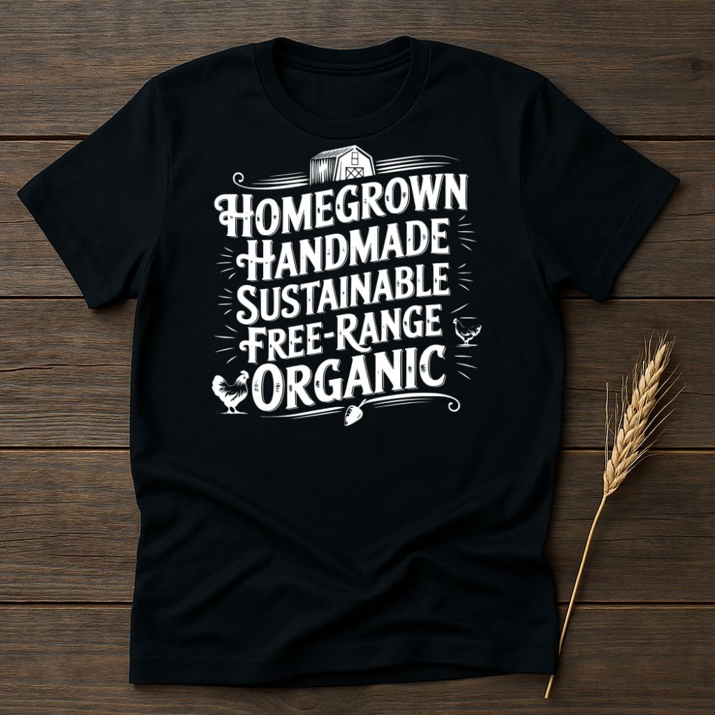 MyDesigns Physical Item S / Black Homegrown Handmade Sustainable Organic T-Shirts
