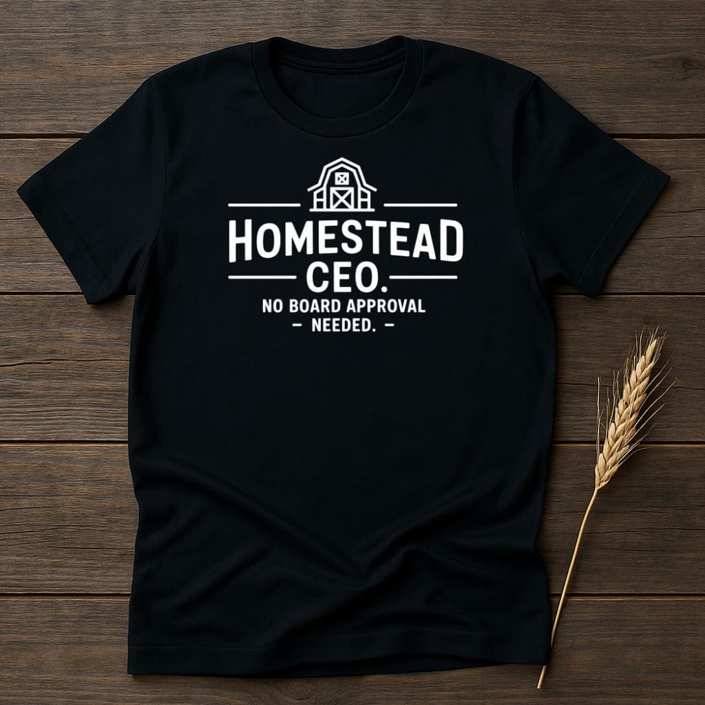 MyDesigns Physical Item S / Black Homestead CEO T-Shirt