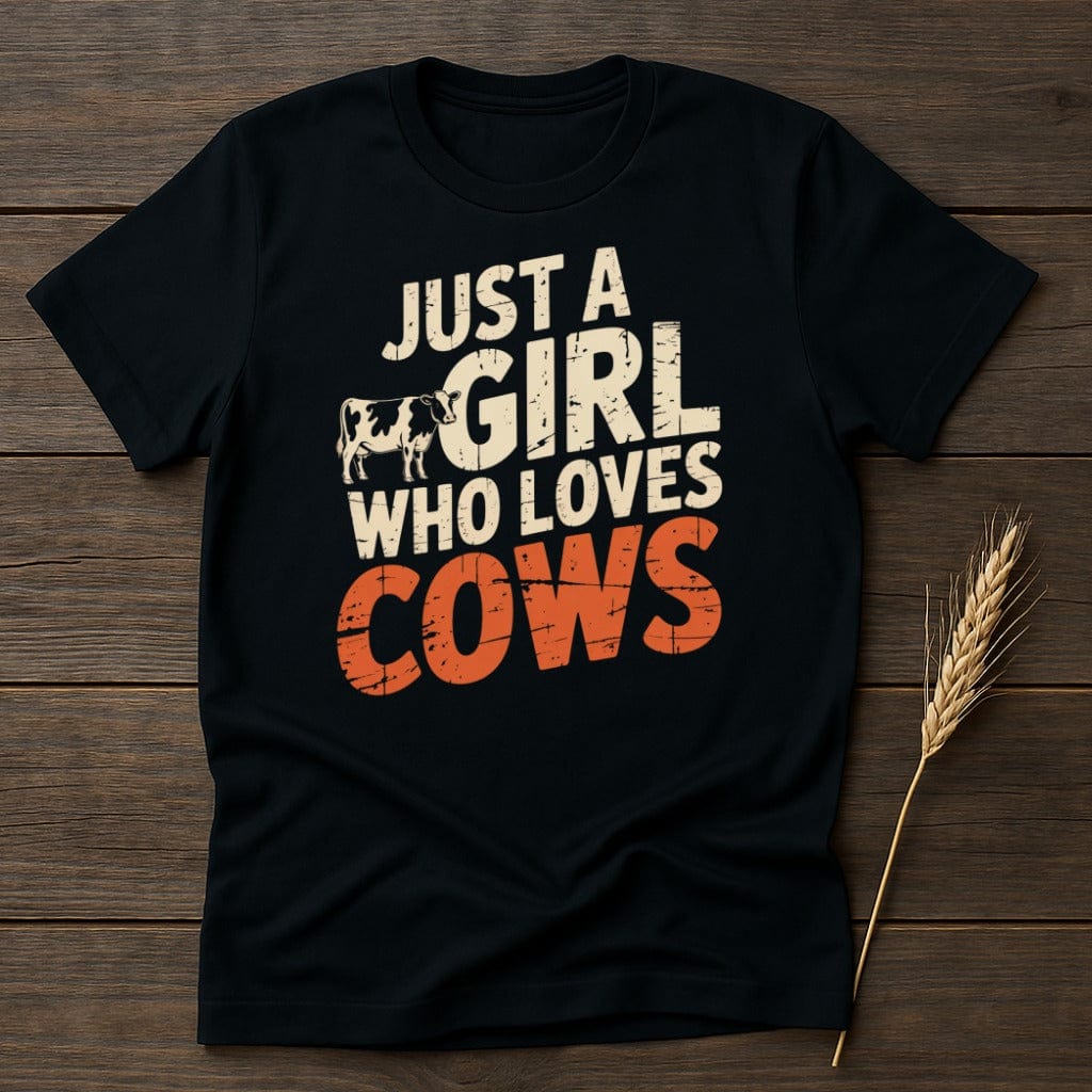 MyDesigns Physical Item S / Black Just a Girl Who Loves T-Shirt