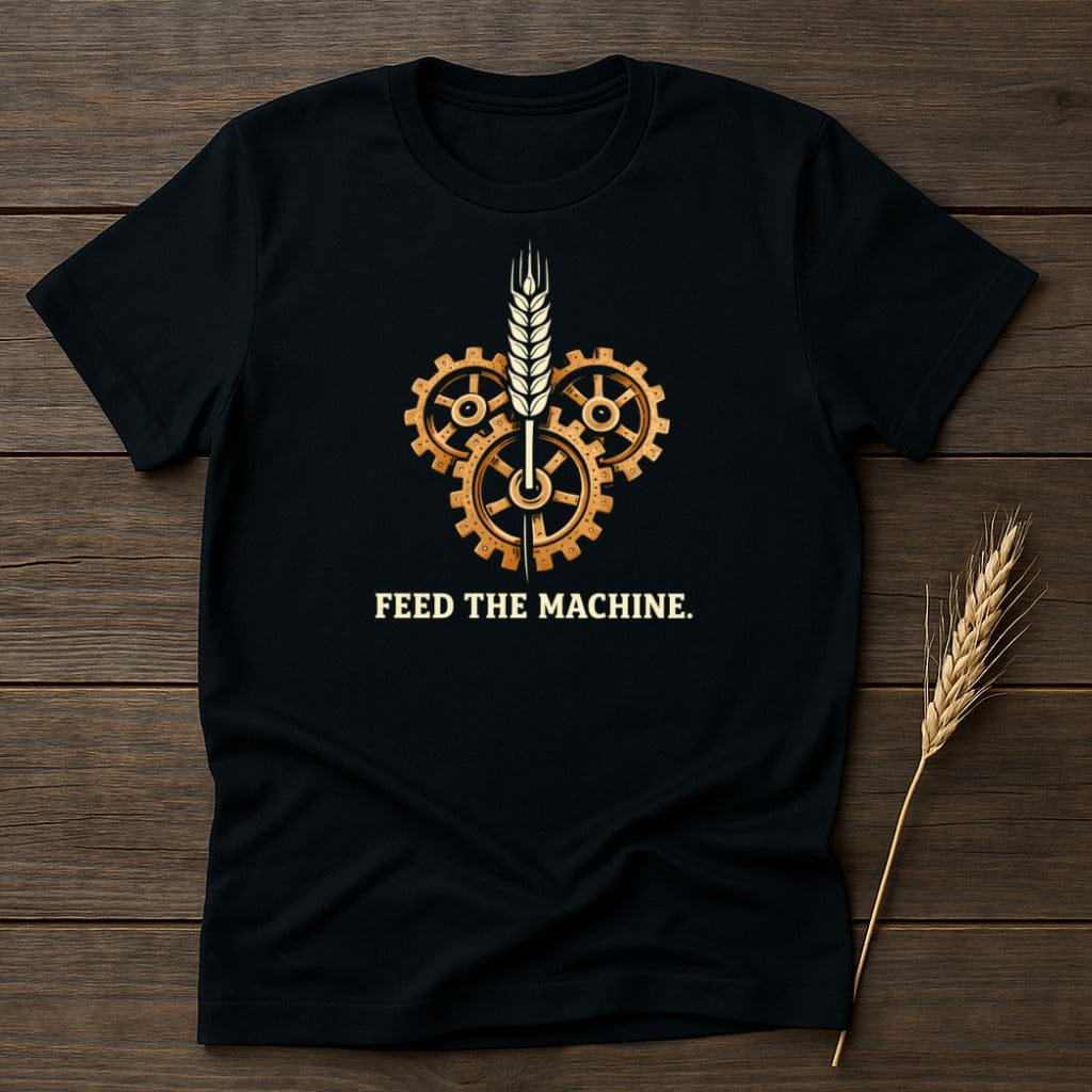 MyDesigns Physical Item S / Black Machine Feed Wheat T-Shirt