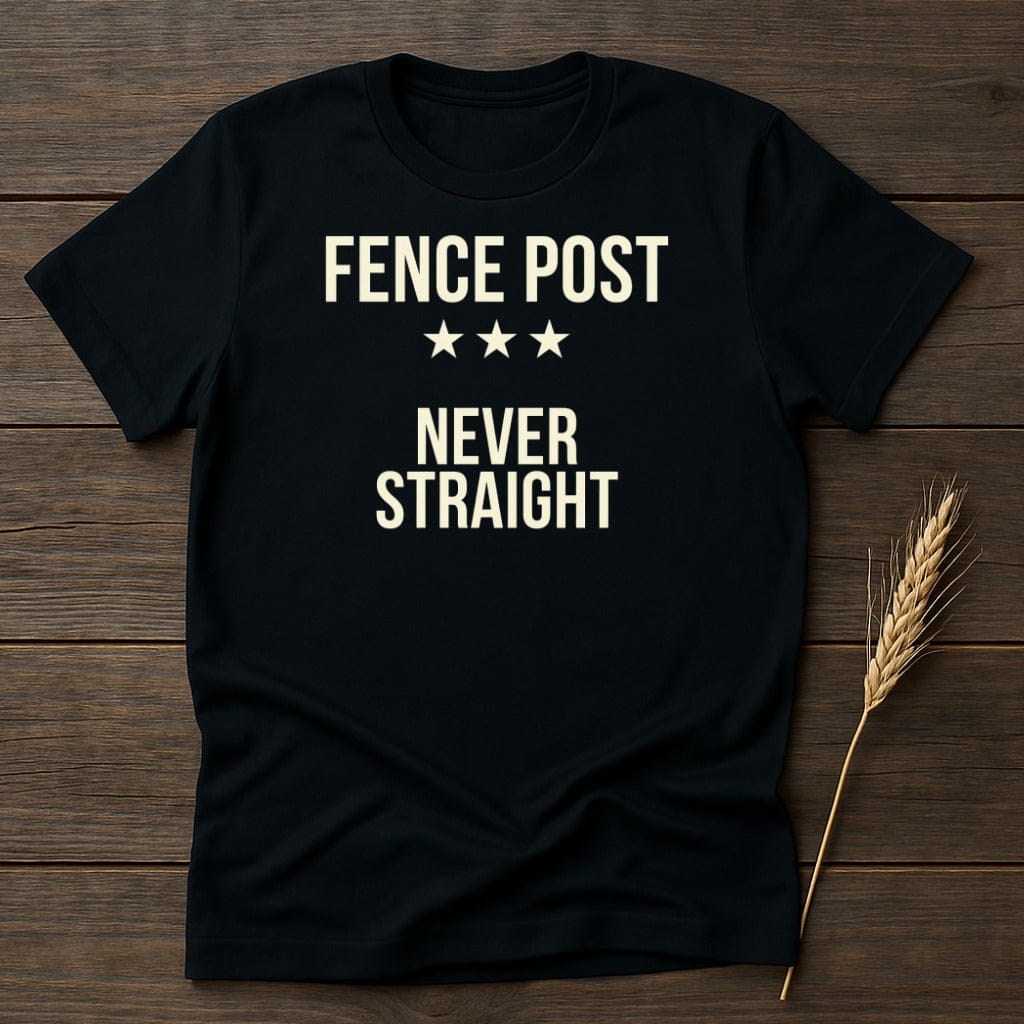 MyDesigns Physical Item S / Black Never Straight Attitude T-Shirt