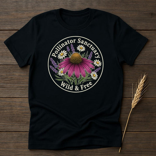 MyDesigns Physical Item S / Black Pollinator Sanctuary T-Shirt