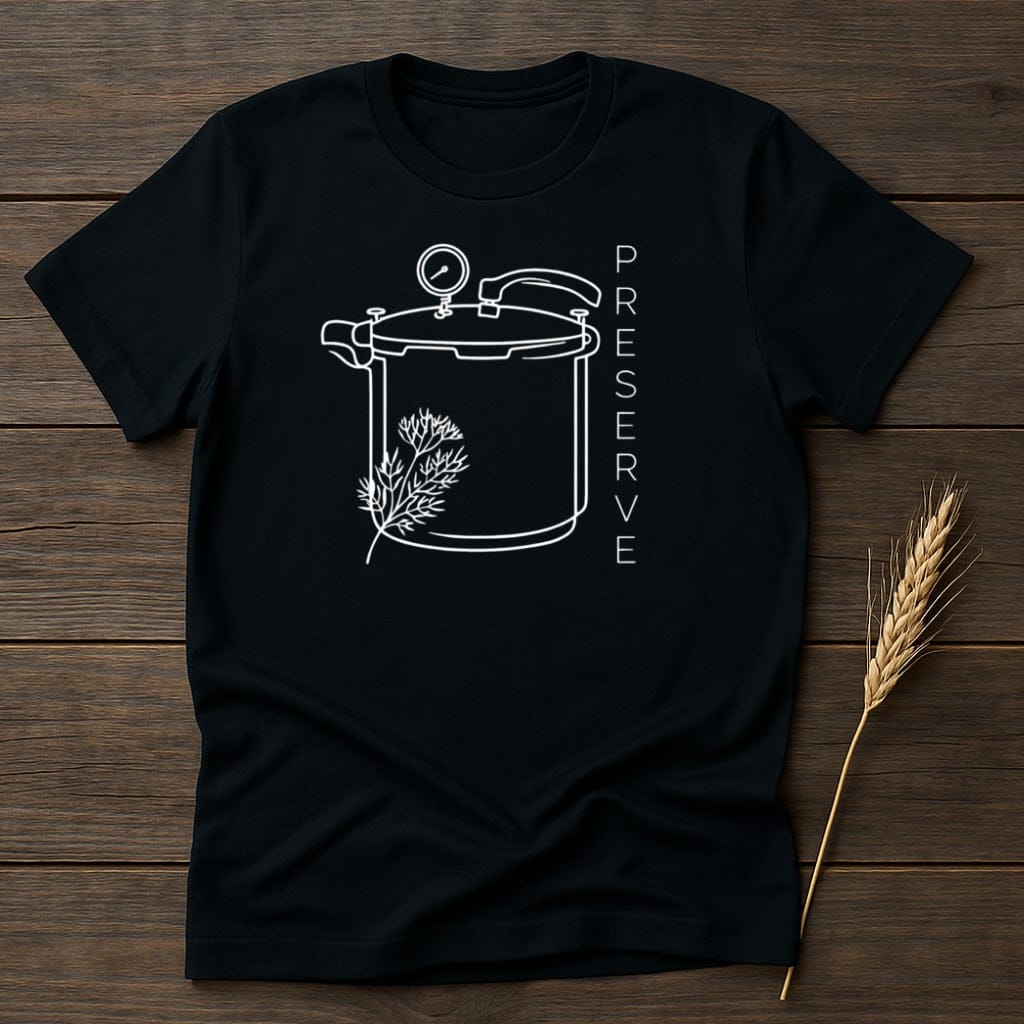 MyDesigns Physical Item S / Black Preserve Food Canning T-Shirt