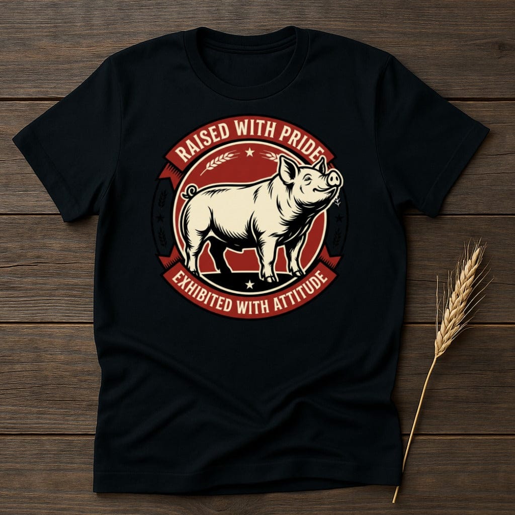 MyDesigns Physical Item S / Black Pride Pig Emblem T-Shirt