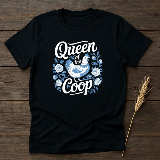 MyDesigns Physical Item S / Black Queen of the Coop T-Shirts