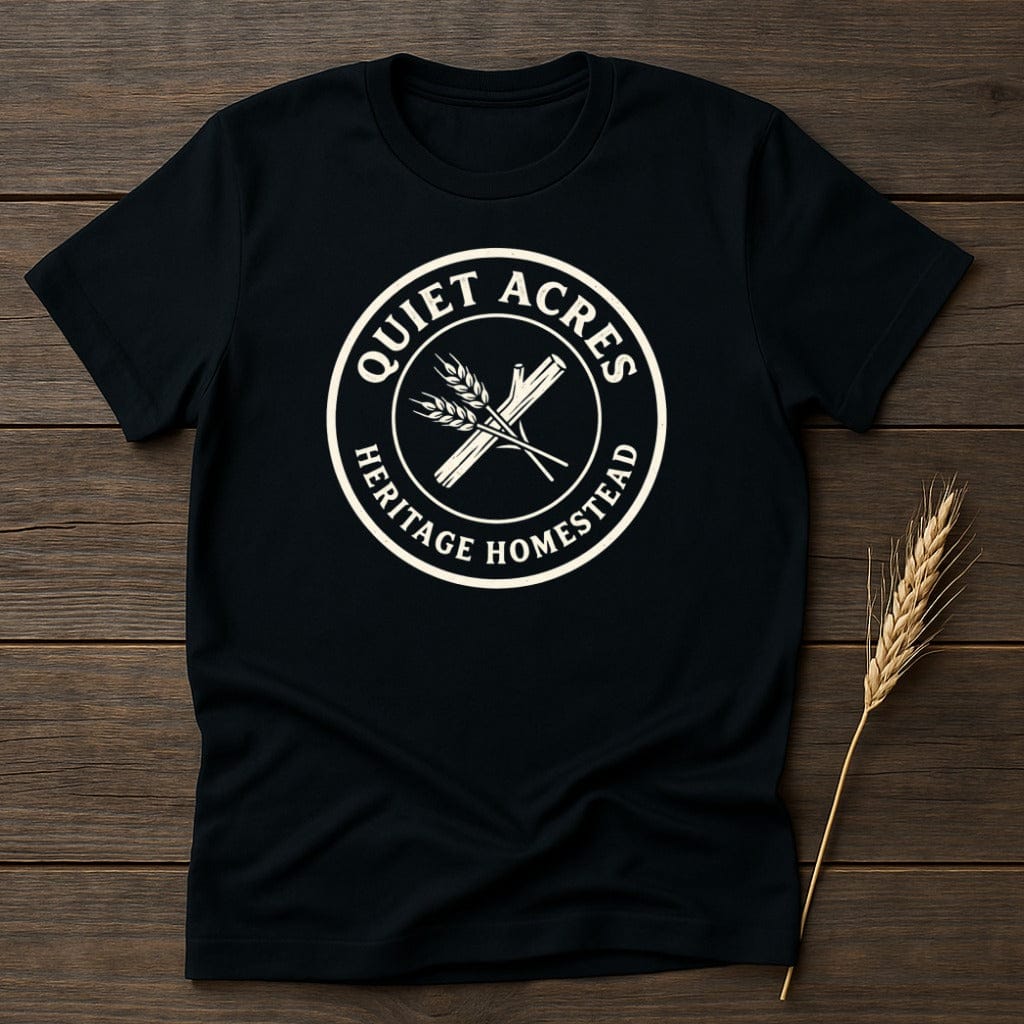 MyDesigns Physical Item S / Black Quiet Acres Heritage Homestead T-Shirt