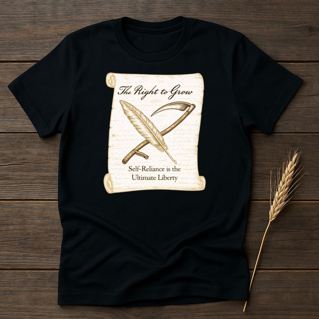 MyDesigns Physical Item S / Black Right to Grow T-Shirt