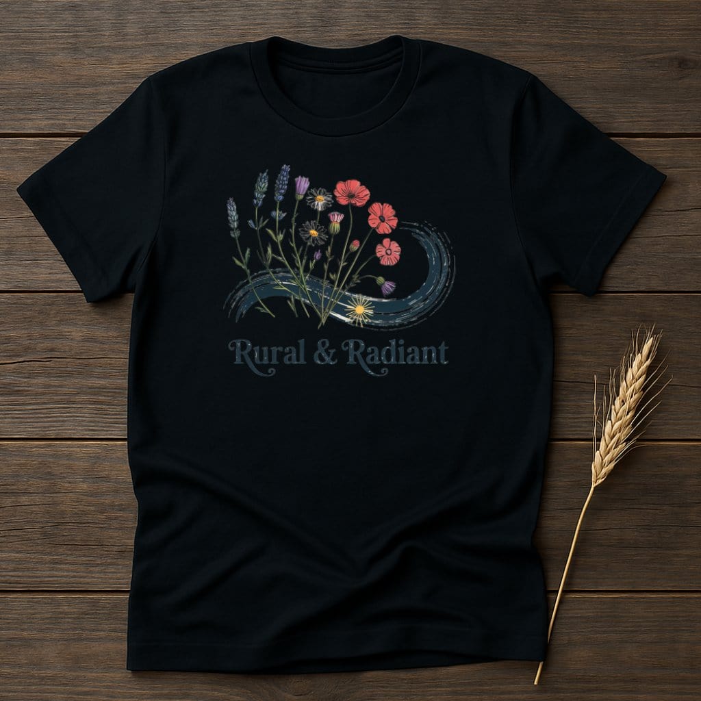 MyDesigns Physical Item S / Black Rural And Radiant T-Shirt