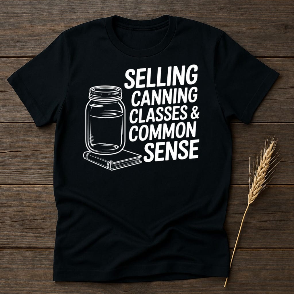 MyDesigns Physical Item S / Black Selling Canning Classes T-Shirt