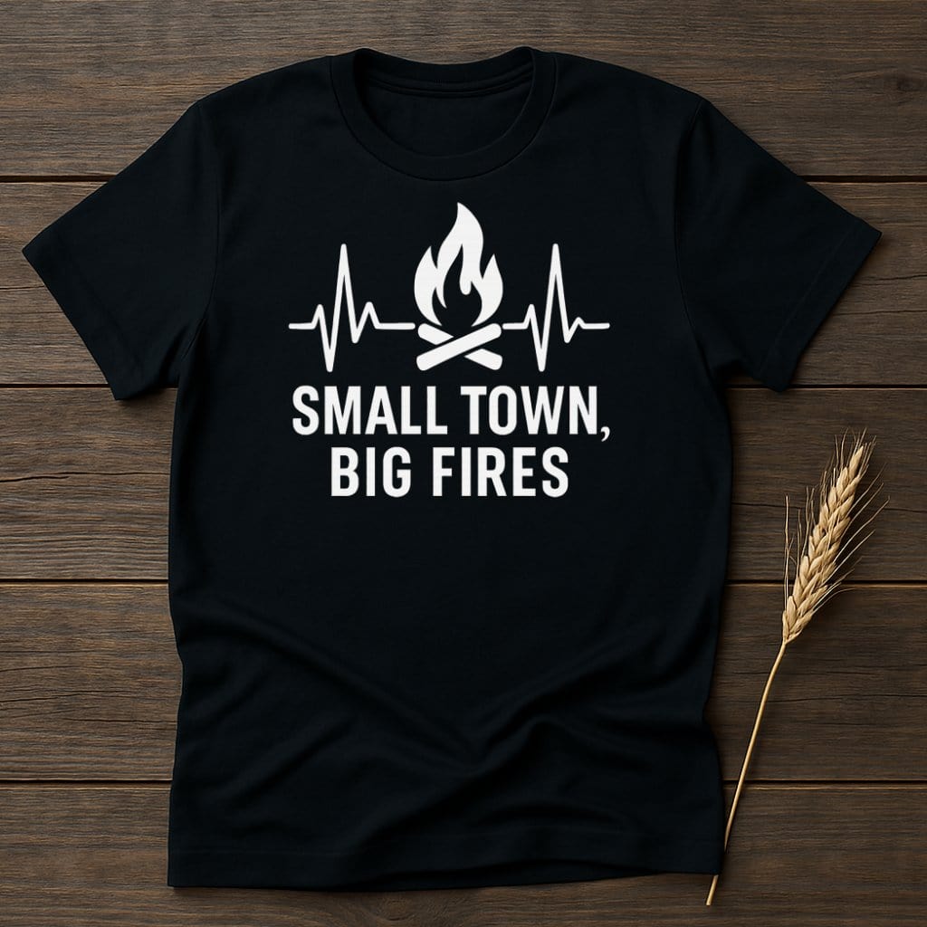 MyDesigns Physical Item S / Black Small Town Big Fires T-Shirts