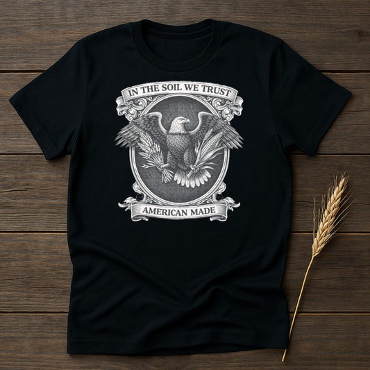 MyDesigns Physical Item S / Black Soil We Trust T-Shirt
