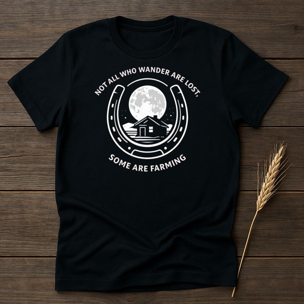 MyDesigns Physical Item S / Black Some Are Farming T-Shirt